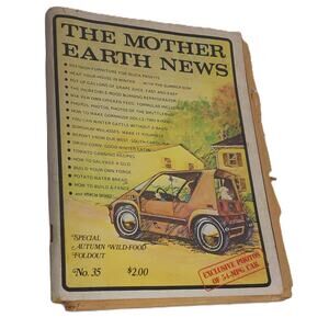 Vintage The Mother Earth News Special Autumn Wild Food Foldout September 1975